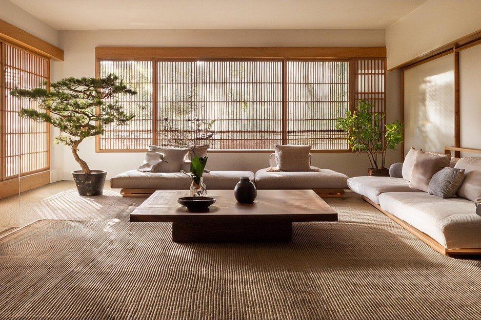 tendencias decoración casas 2026 salón japandi